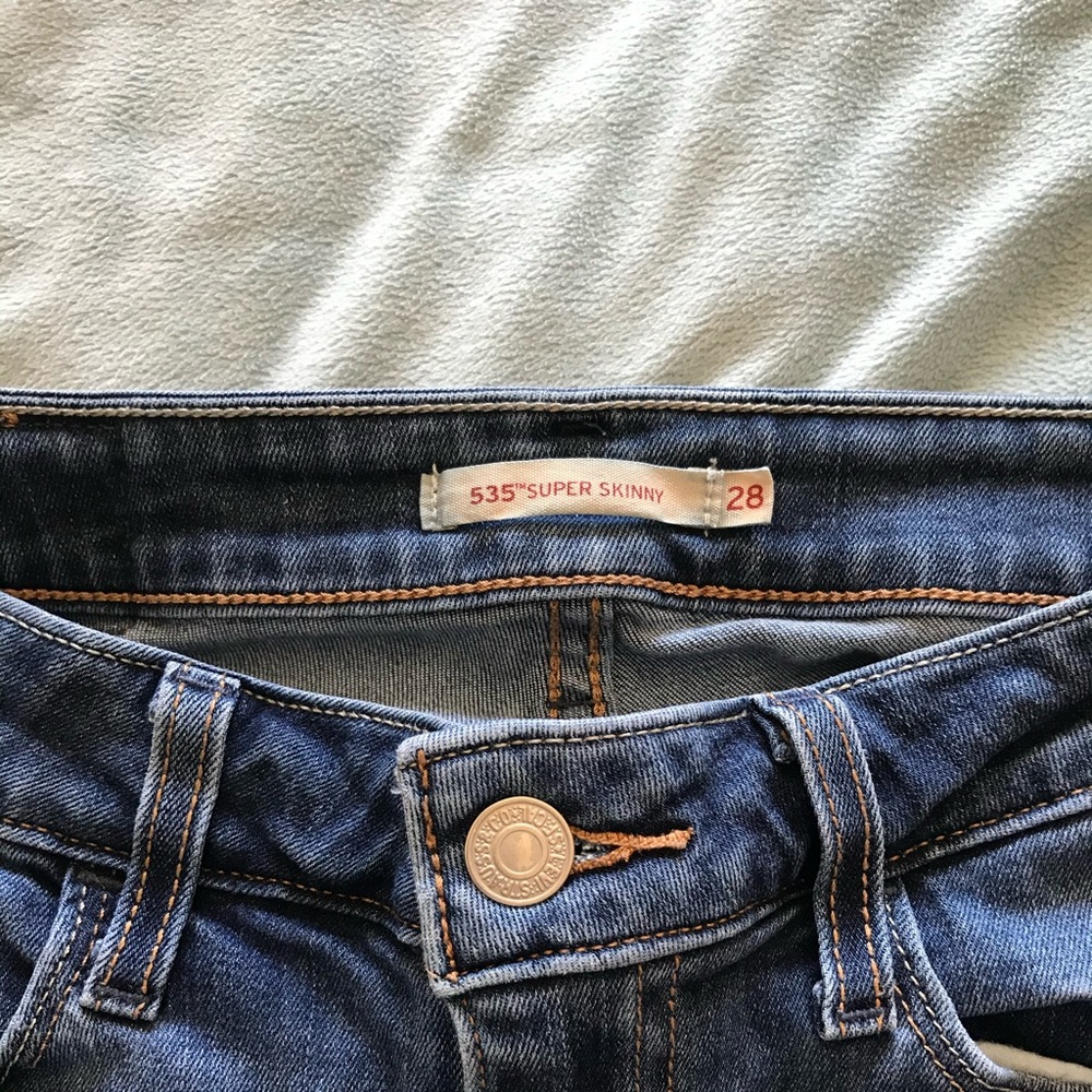 535 super skinny mid-rise levi jeans